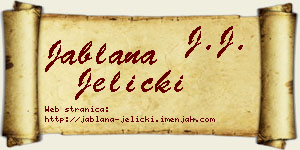 Jablana Jelicki vizit kartica